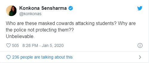 konkana sharma jnu tweet