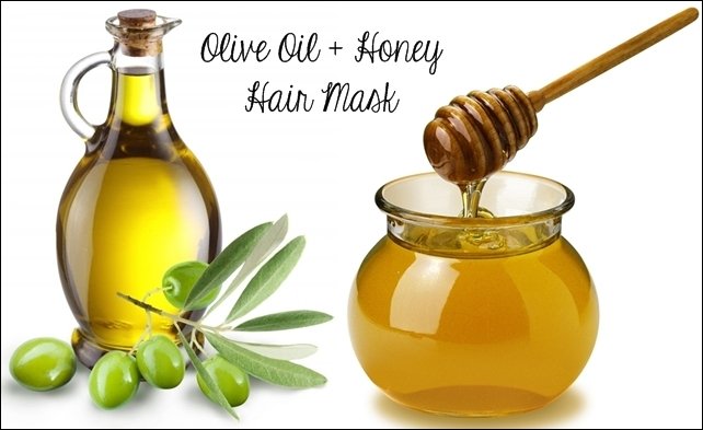 olive oil and honey hair mask'