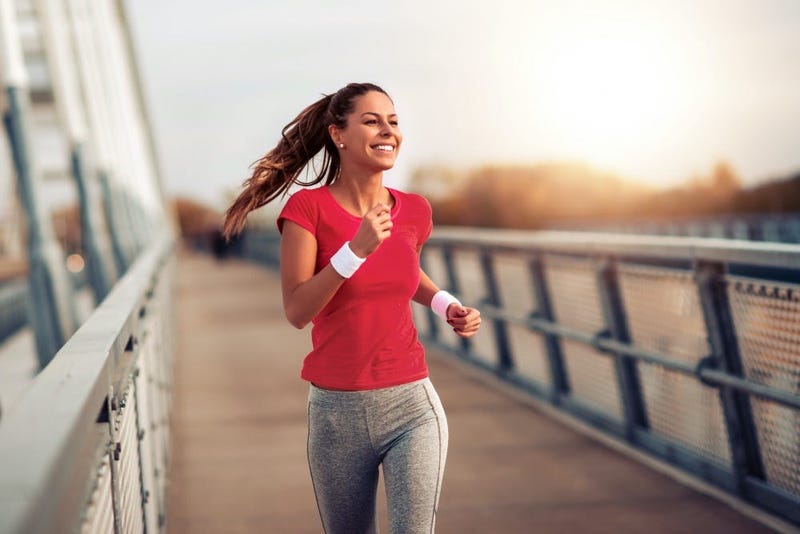 woman running