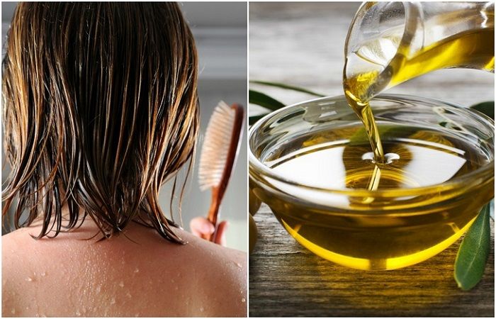 vegetable oil in hair